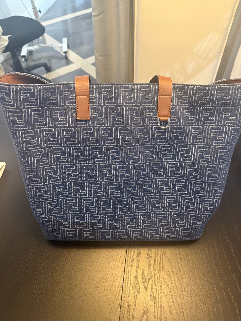 Fendi Denim and lather bag. Limited Edition.